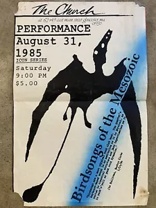"Póster promocional de colección 1985 The Church Birdsongs of the Mesoziac 17""x11""" - Imagen 1 de 5