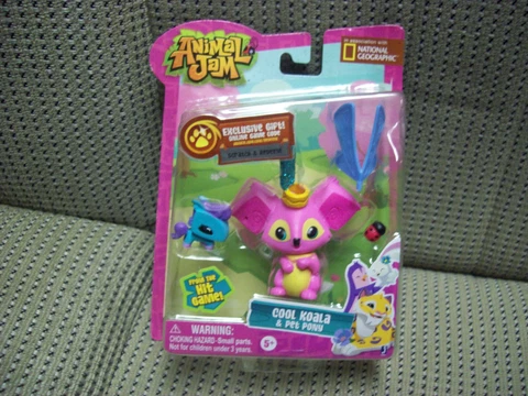 Cool Koala & Pet Pony Figures, Animal Jam with Accessories and Game Code, NEW Cover