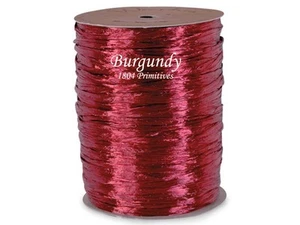 300 feet (100 yards) -- BURGUNDY Pearlized Wraphia / Raffia -- Ribbon - Picture 1 of 2