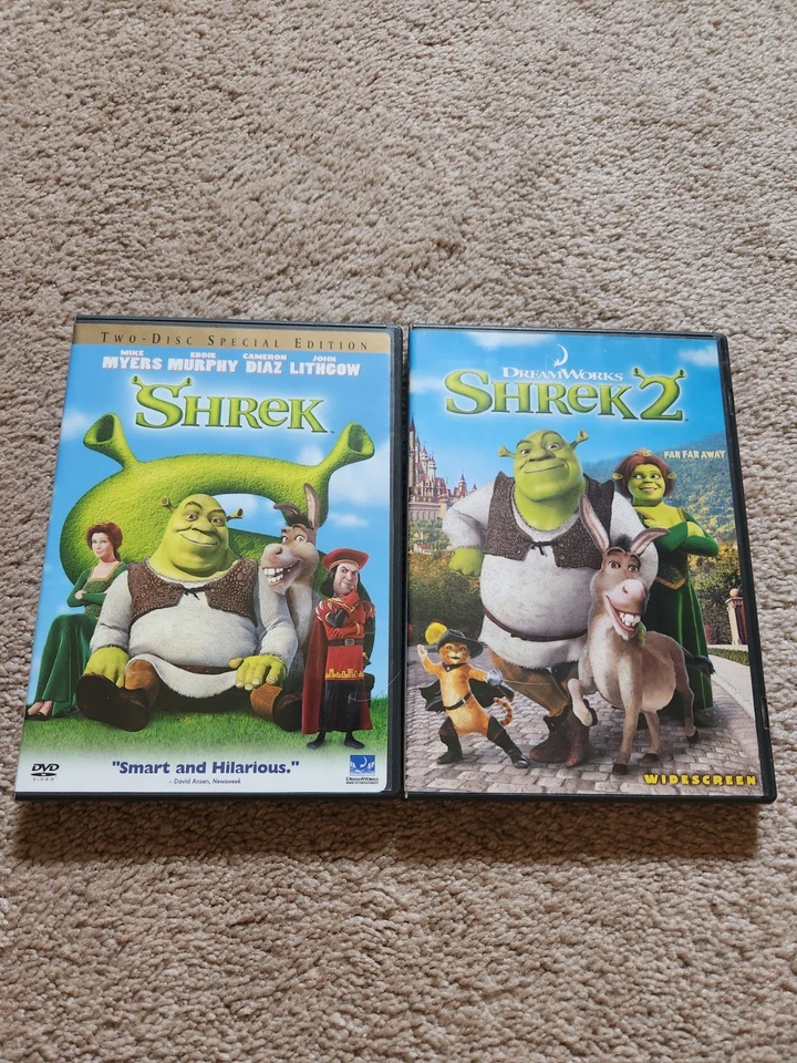 Shrek 1 And 2 (DVD 2003, 2004) Shrek 2 Movie Lot - Image 1 of 1