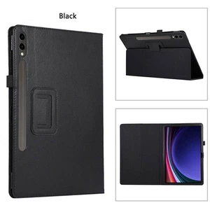 For Samsung Galaxy Tab S9 S9+ 2023 Tablet Flip Leather Case Stand Cover Skin - Picture 1 of 28
