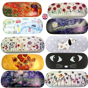 Hard Shell Snap Shut  Eye Glasses Spectacle Case Pouch For Reading + Clean Cloth - Picture 1 of 322