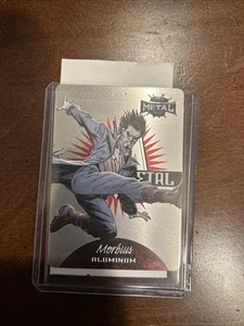 2022 Upper Deck Marvel Metal Universe Spider-Man Planet Metal Morbius #9PM LESEN - Bild 1 von 2