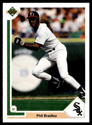 1991 Upper Deck Phil Bradley Chicago White Sox #641 - Image 1 of 2