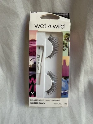 Pestañas postizas y pegamento Wet n Wild Shutter Shock C972A nuevo sellado flecos antiguos Foto 1 de 3
