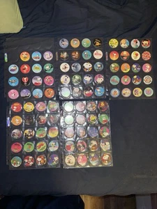 Knotts berry farms Pogs set 95  vintage pog milk caps Peanuts Snoopy - Picture 1 of 7