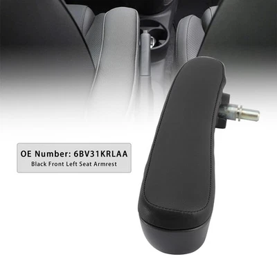 Black Front Left Seat Armrest 6BV31KRLAA For Fiat 500 Abarth 2016-2019 Foto 1 de 4