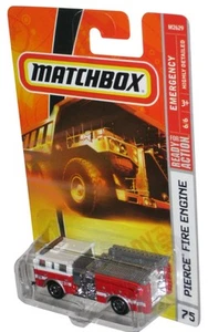 Matchbox Emergency 6/6 (2007) Red Pierce Fire Engine Trk #75 EN ÉTUI DE PROTECTION ! - Photo 1/1