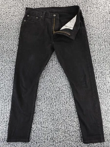 Levis 512 Slim Tapered Black Denim Jeans Größe 33x30 Hose Stretch - Bild 1 von 14