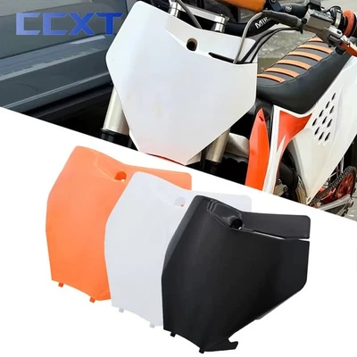 Motocross / Enduro - Front Number Plate Mask Plastic Cover KTM Supermoto White - Image 1 of 4