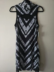 Bar III Sheer Lined Tie Dye Dress Bohemian Fun Sexy New With Tags Size Medium - Picture 1 of 6