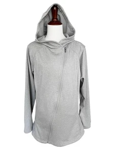 Columbia Diagonal Cremallera Completa Sudadera con Capucha Asimétrica Talla XL Gris Bolsillos Acolchados Acentos - Imagen 1 de 13