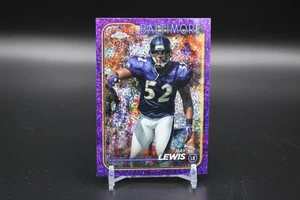 2024 Topps Chrome Football Ray Lewis #4 Purple Speckle Baltimore Ravens /275 - Bild 1 von 2