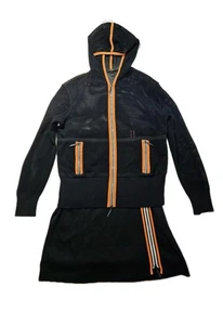 Escada Designer Hoodie Jacket & Skirt Mesh Athletic Set Women’s  Athletic Set - Picture 1 of 20