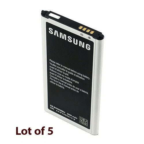 Lote de 5 baterías Samsung EB-BG900BBZ OEM Galaxy S5 SM-G900 Active G870 G860 nuevas Foto 1 de 1