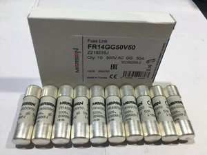 MERSEN FR14GG50V50 50A Fuse 14x51mm 500V Ferraz Shawmutt JPSF492 Pack of 1/5/10 - Picture 1 of 7