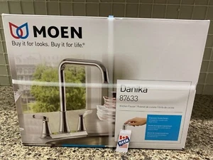 MOEN CANADA 2-Handle Kitchen Faucet in Chrome - Picture 1 of 19