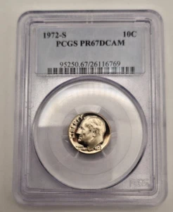 1972-S Roosevelt Dime PR67DCAM PCGS - Bild 1 von 5