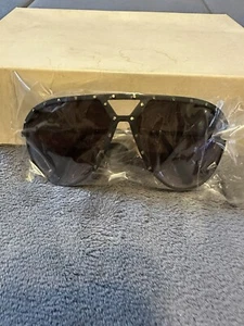 1980er Vintage Pilotenbrille - Schraubrahmen & schwarz getönte Gläser - NOS!!!! - Bild 1 von 3