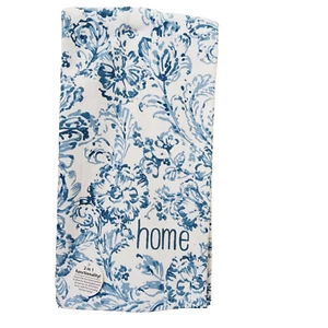 Kay Dee Designs Kitchen Towel Home Blue White Floral 2 in 1 Polishing NWT NEW - Picture 1 of 6