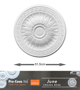 51.5cm Diameter, Lightweight Ceiling Rose (made of strong resin not polystyrene) - Picture 1 of 5