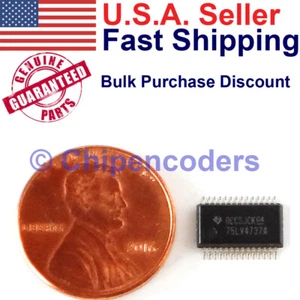 Transceptor de controlador de línea multicanal RS-232 SSOP-28 1/5/10 piezas TI SN75LV4737ADB - Imagen 1 de 11
