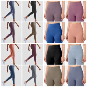 Womens Compression High Waisted Leggings Long Workout Yoga Pant Fitness - Picture 1 of 34