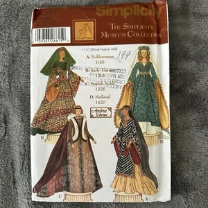 Simplicity Museum Collection Pattern 5547 11.5" Fashion Doll Wardrobe Dress - Picture 1 of 7