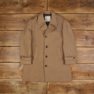 Vintage London Fog Wool Jacket M 90s Overcoat USA Made Beige - Image 1 of 4