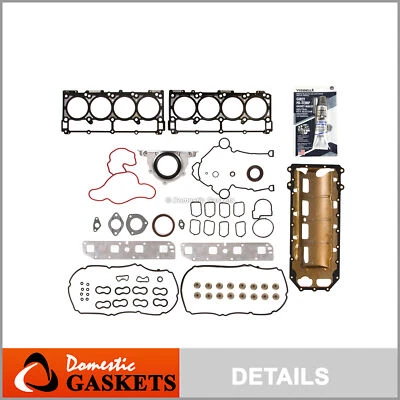 Juego completo de juntas para Chrysler 300 Dodge Charger Jeep 5,7 L HEMI OHV VIN 2 H 05-08 Foto 1 de 4