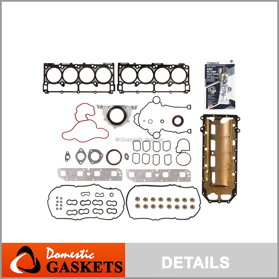 Juego completo de juntas para Chrysler 300 Dodge Charger Jeep 5,7 L HEMI OHV VIN 2 H 05-08 Foto 1 de 4