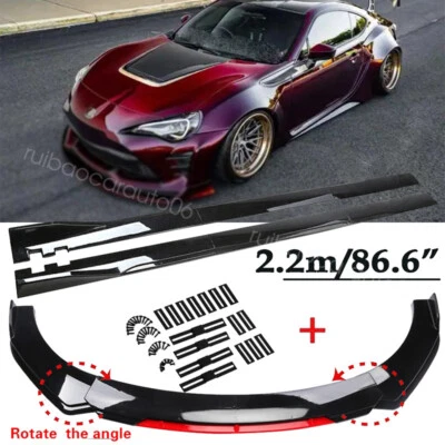 For Scion FR-S xB Front Bumper Lip Spoiler Splitter Body Kit & Side Skirts Foto 1 de 4