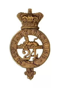 24th South Wales Borders Glengarry Badge Brass Metal - Picture 1 of 1