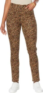 DG2 Diane Gilman Virtual Stretch Printed Skinny Jean CGNCHT 10 NEW (447) - Picture 1 of 1