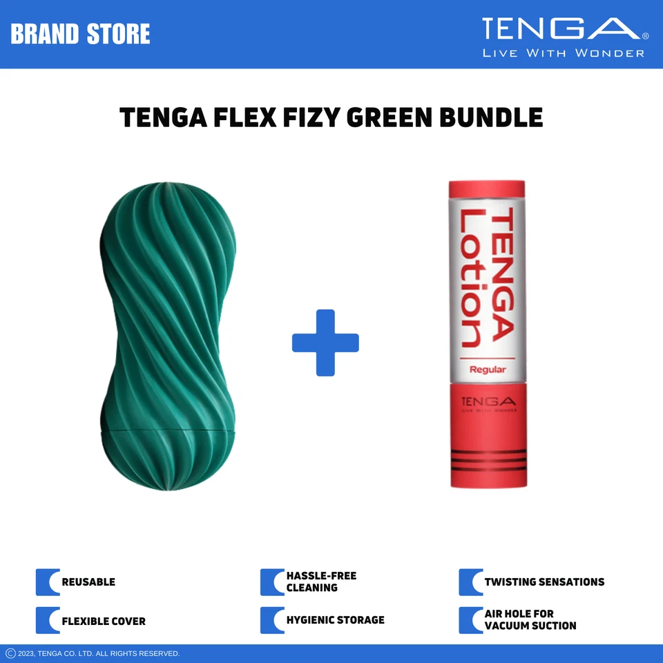 Paquete de masturbador/cariciador reutilizable masculino TENGA Flex con loción nuevo en caja nuevo con etiquetas Foto 1 de 4