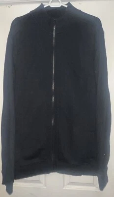 APT. 9 Mens Size XXL Full Zip Jacket Black Long Sleeve With Pockets - Image 1 of 4