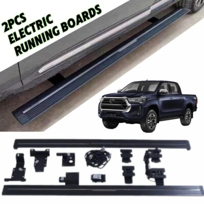 2PCS Power Side Steps Electric Steps Fit Toyota Hilux REVO 2016-24 Running Board - Image 1 of 4