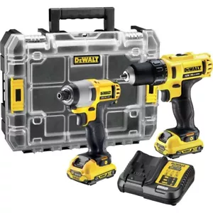 DeWalt DCK211D2T-GB 12V XR Cordless Drill/Impact Driver Twin Pack 2 x 2.0Ah - Picture 1 of 8