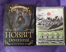 A Hobbit Devotional Paperback Book by Ed Strauss & The Hobbit hardback Pre Owned