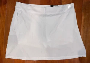 FILA Sport mittelhoher weißer Skort Größe Large Reißverschlusstasche neu mit Etikett $ 40 Tennis Golf - Bild 1 von 6