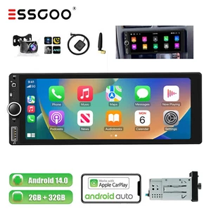 6.9" Android 14 2+32G Carplay Autoradio 1 DIN GPS NAV Wifi Bluetooth RDS Kamera - Bild 1 von 15
