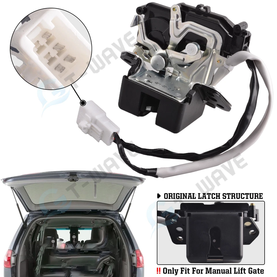 Rear Liftgate Lock Latch Actuator for 2004-2010 Toyota Sienna 🚗W/O Power Opener - Image 1 of 1
