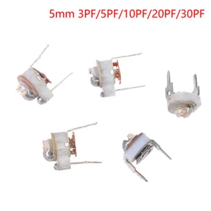 5PCS 5MM Ceramic Trimmer Capacit Trimmer Variable Ceramic Capacitor 3-30PF - Photo 1/17