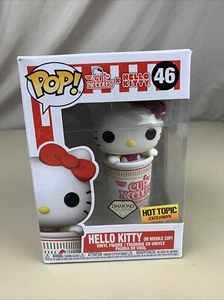 Funko Sanrio - Hello Kitty (en taza de fideos) (brillo de diamante) #45 - Tema candente nuevo - Imagen 1 de 8
