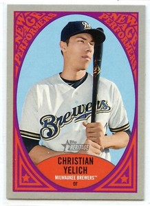 2019 Topps Heritage New Age Performers - #NAP-24 - Christian Yelich - Brewers