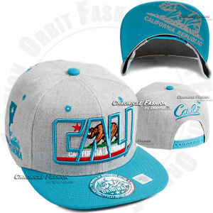 Baseball Cap California Republic Hat Snapback Adjustable Cali Hip Hop Flat Men