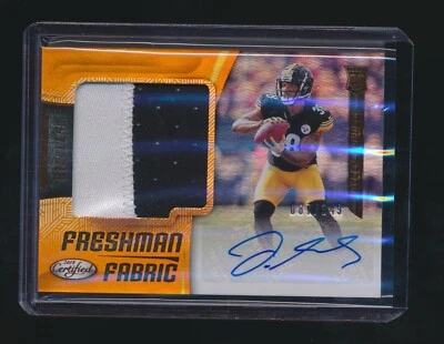 JAYLEN SAMUELS 2018 PANINI CERTIFIED PATCH AUTO ORANGE 87/349 - Image 1 of 2
