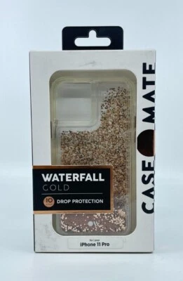 Case-Mate Clear Waterfall Glitter Twinkle Case for iPhone 11 Pro (5.8") Rose  - Image 1 of 3