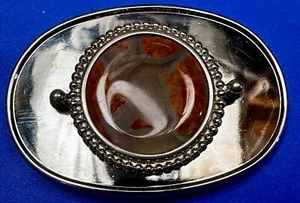 Vintage Stone Belt Buckle - or blank for your silver dollar coin or 39mm stone! - Picture 1 of 20