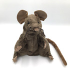 VTG Folkmanis Brown Rat Hand Puppet 8" Plush